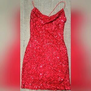 Windsor | Red Sequin Dress Size Large